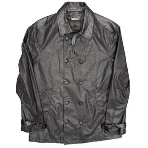 John Varvatos USA Lamb Skin Leather Jacket Black XL